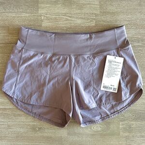 Lululemon Speed Up MR 4” Shorts Violet Verbena Size 8